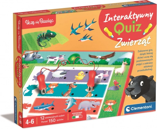 Interaktywny quiz Zwierzęta CLEMENTONI (4–6 lat)