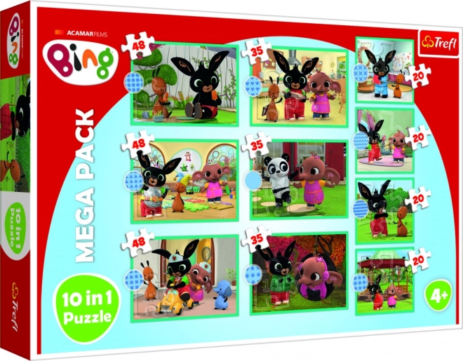 Mega Zestaw Puzzle Bing 10w1