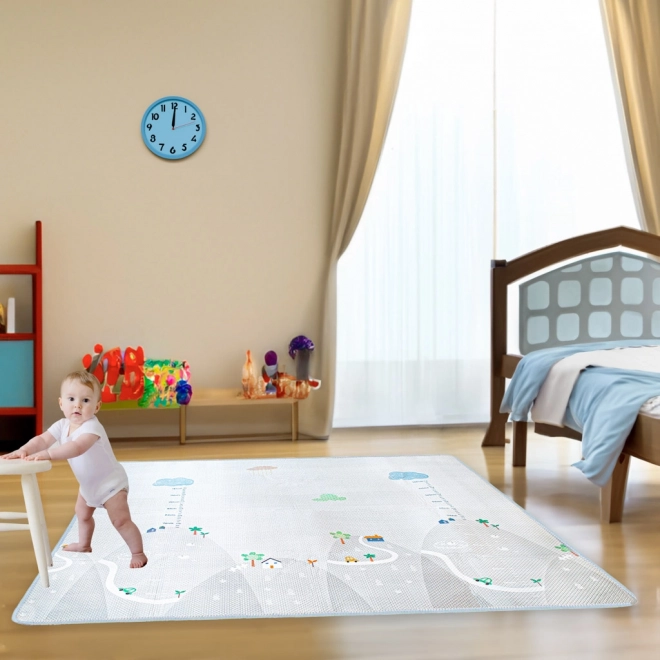 Edukacyjna mata z miarą wzrostu 200x180x1cm
