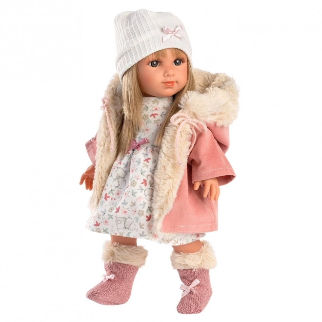 Llorens 53541 ELENA - realistyczna lalka z miękkim materiałowym ciałem - 35 cm