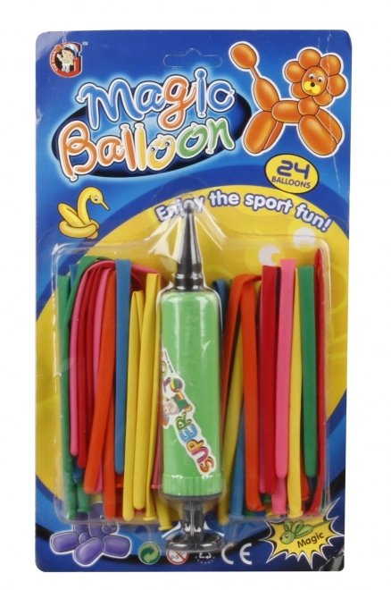Balony do modelowania z pompką 24 szt.