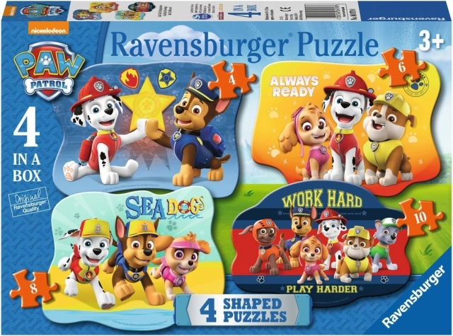 Ravensburger puzzle Psi Patrol 4 w 1 (4–10 elementów)