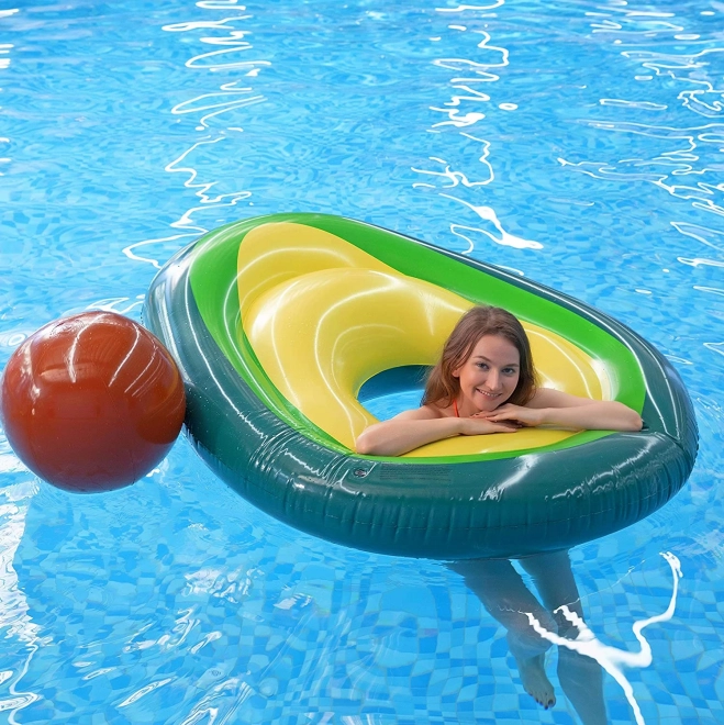 Dmuchany materac Awokado z piłką 150 cm XL