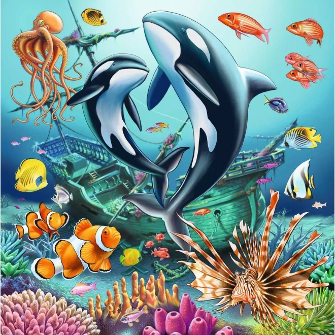 Puzzle Życie pod wodą 3x49 elementów