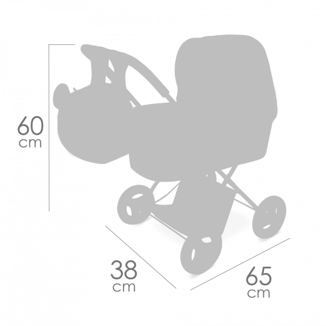 DeCuevas 85079 Składany wózek dla lalek z plecakiem KOALA 2024 - 60 cm