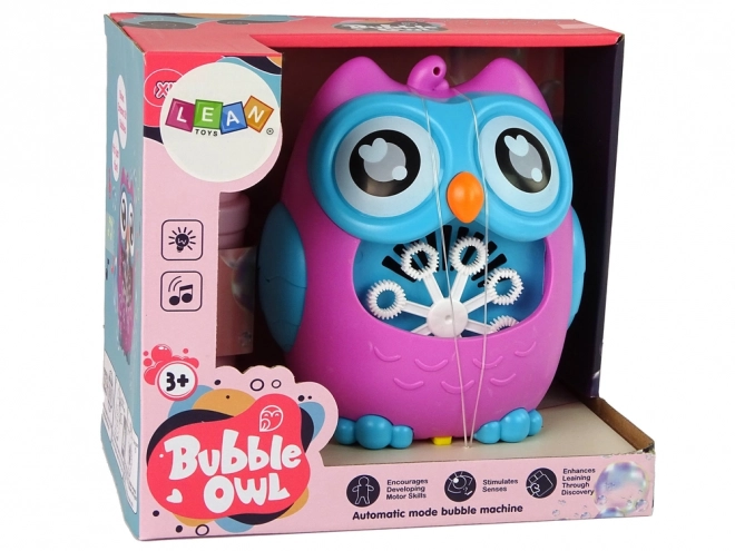 Maszyna do baniek mydlanych Owl Sound Pink
