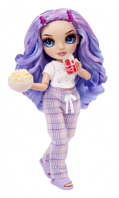 Rainbow High Junior Fashion lalka w piżamie - Violet Willow