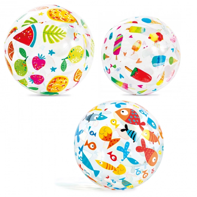 Piłka dmuchana z wzorami - 51 cm