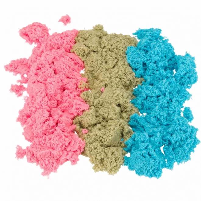 Piasek kinetyczny w pudełku 1 kg piaskownica - 27 elementów