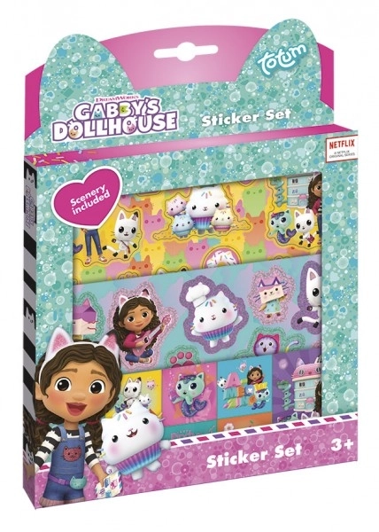 Zestaw upominkowy Gabby's Dollhouse z naklejkami