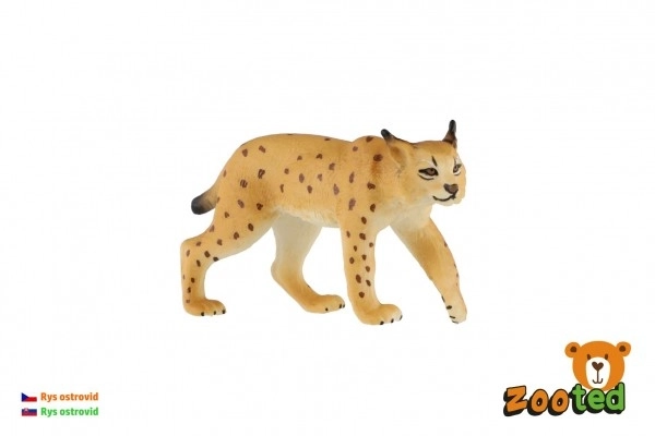 Ryś euroazjatycki zooted plast 9cm w woreczku