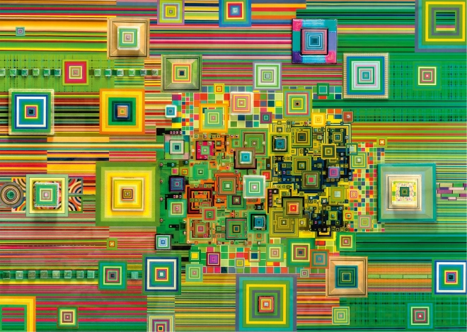 Puzzle Zielony Pendrive 1000 elementów