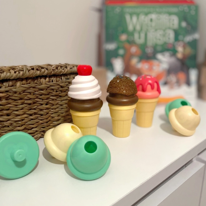 Zestaw lodziarza Ice Cream Play Set 15 sztuk
