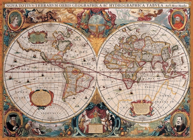 Puzzle Starożytna mapa świata 1000 elementów
