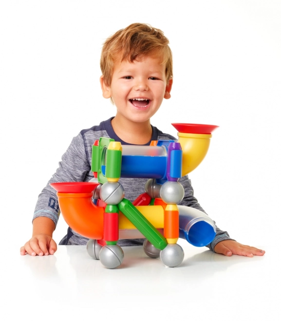Magnetyczna budowla SmartMax Tor dla kuleczki - 30 elementów