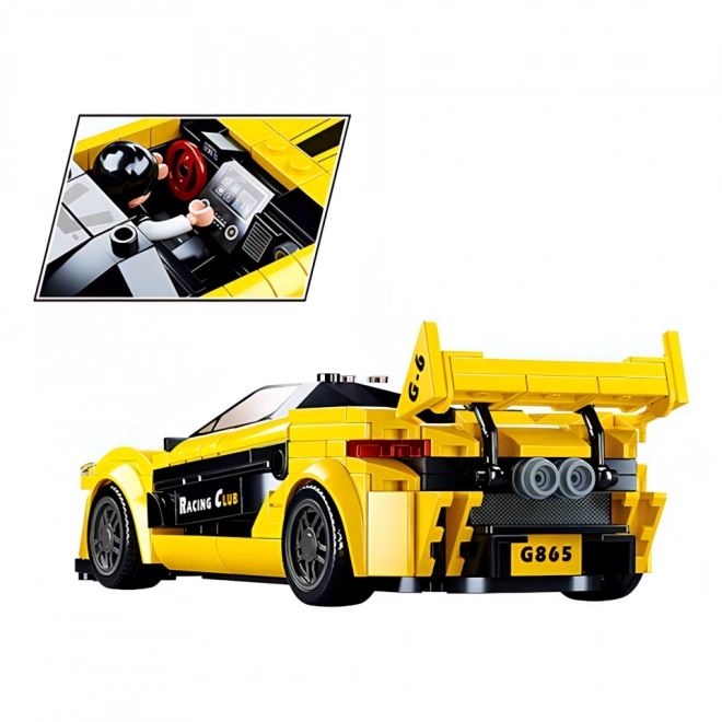 Sluban Model Cegły M38-B0956 Żółty angielski sportowy samochód