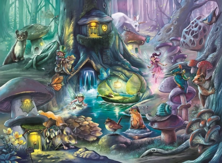 Ravensburger puzzle magiczny las 150 elementów XXL