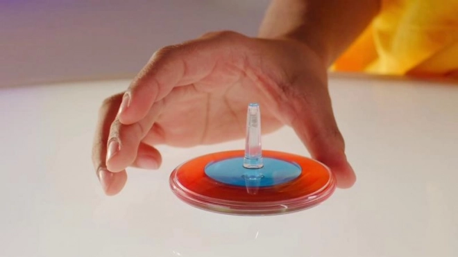 Magiczy spinner z efektem lawy