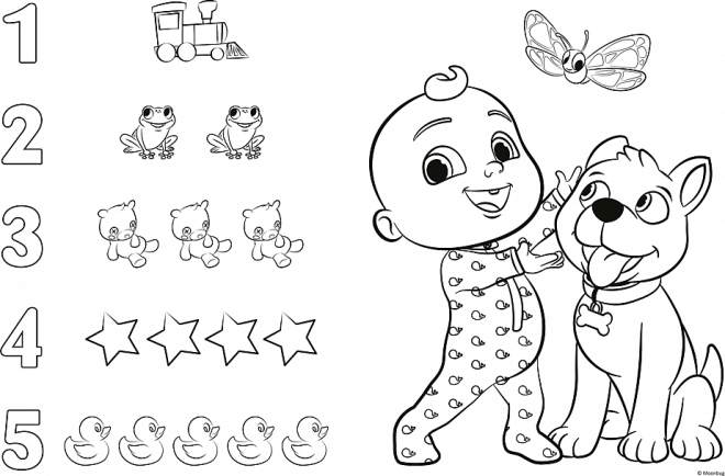 Puzzle Gigantyczne 15 elementów - Cocomelon Wesoły dzień z przyjaciółmi