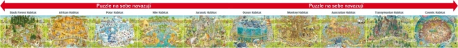 HEYE Puzzle Szalona ZOO: Wystawa Czarny Las 1000 elementów