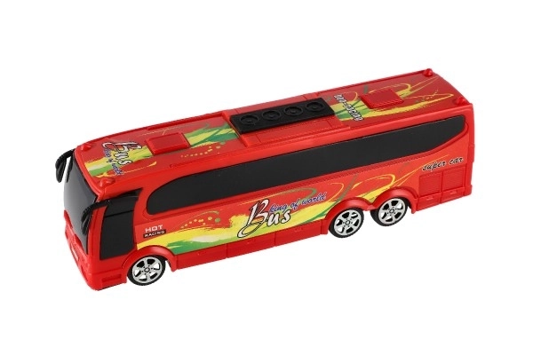 Plastikowy autobus 25cm na napęd wsteczny w pudełku