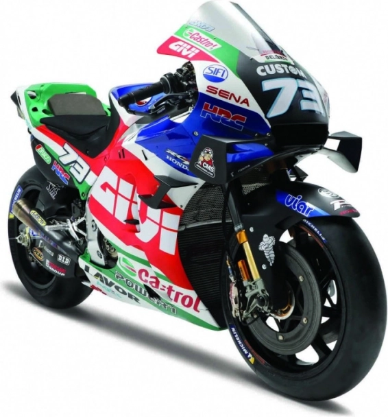Metalowy model motocykla GP Racing LCR Honda 1:18