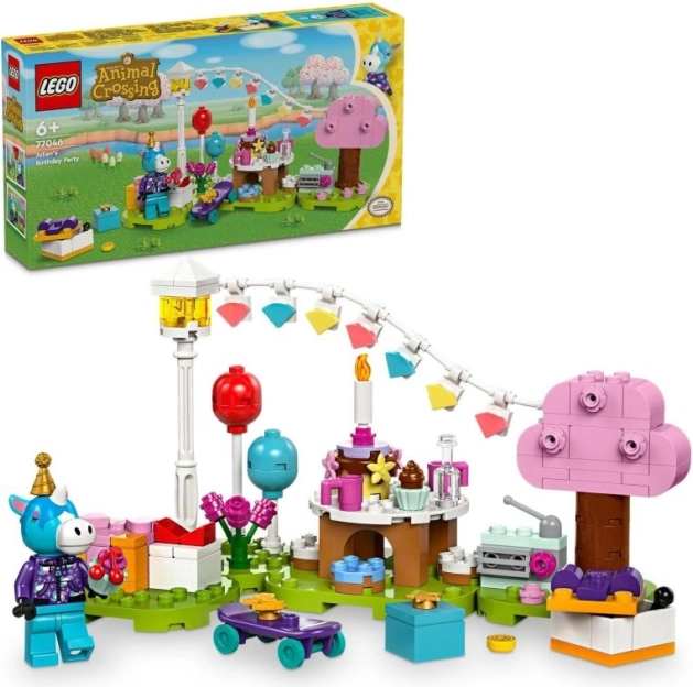 Lego Animal Crossing koń Julian i urodzinowa zabawa