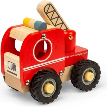 Drewniany wóz strażacki Bigjigs Toys