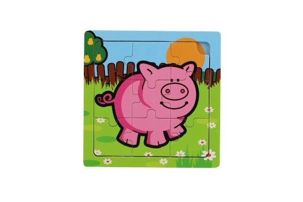 Mini puzzle Moje pierwsze zwierzątka - 9 elementów