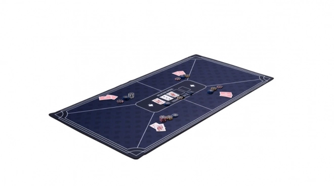 Podkładka pokerowa niebieska 118 x 59 cm