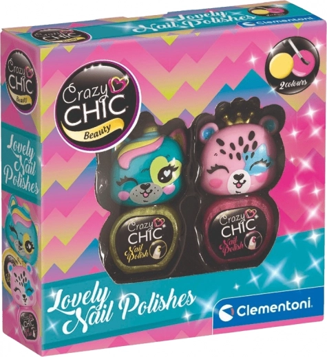 Clementoni Crazy Chic Beauty: zestaw lakierów do paznokci Lovely – Zestaw