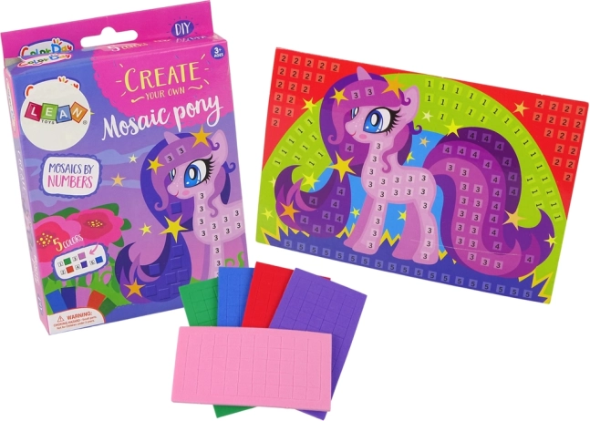 Mozaikowa układanka Pony dla dzieci