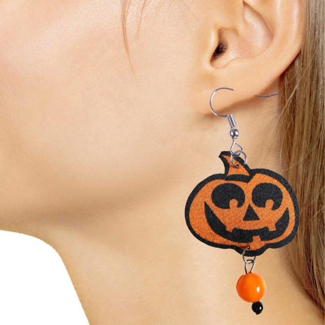 Kolczyki dyniowe Halloween