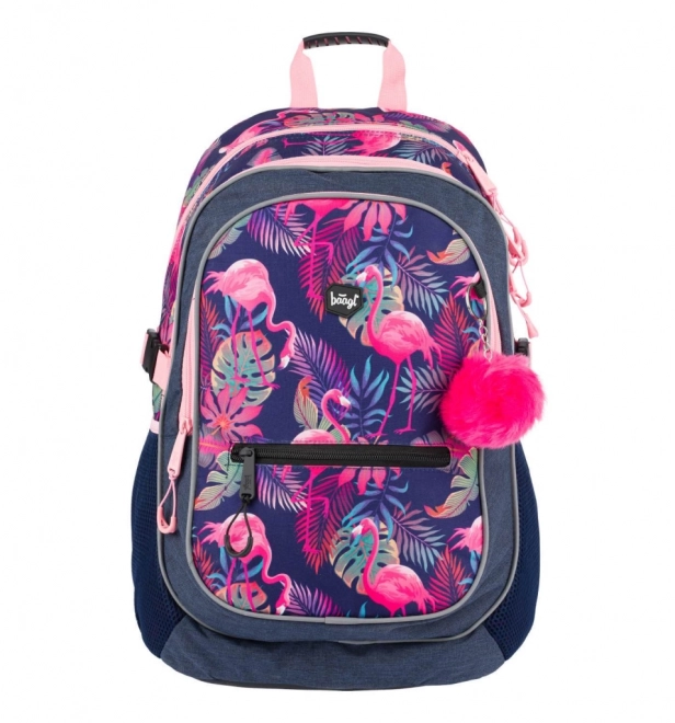 BAAGL Plecak szkolny Flamingo