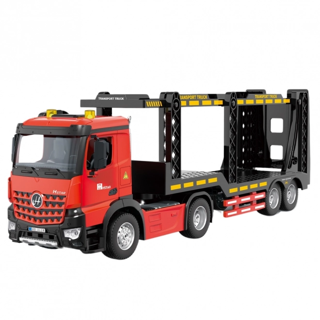 Zdalnie sterowany czerwony transportowy pojazd RC 2.4G 6CH