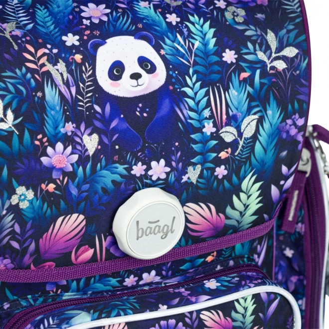 BAAGL Tornister szkolny Ergo Jungle Panda