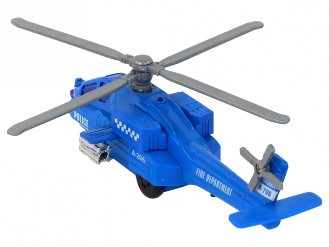 Helikopter ratunkowy z aluminium zasilany mixem dźwięków i świateł