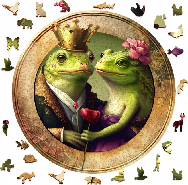 Drewniane puzzle Miłość i żaby 505 elementów