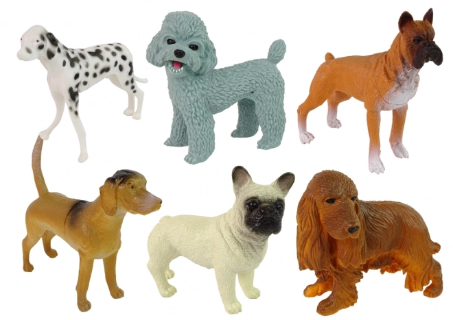 Zestaw 6 figurek psów Figurki ras psów