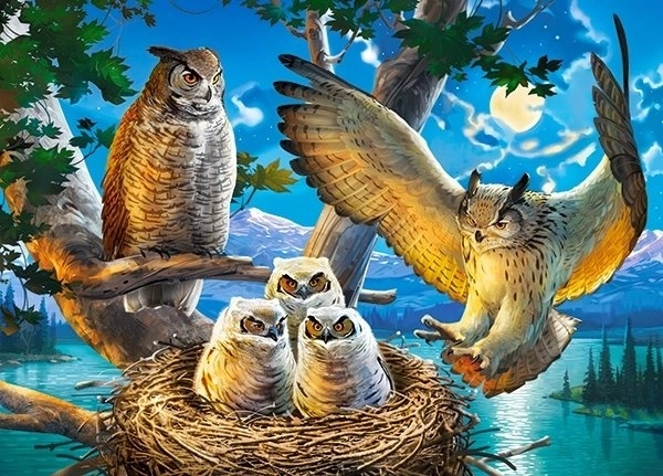 Puzzle 180 elementów – SOWIA rodzina