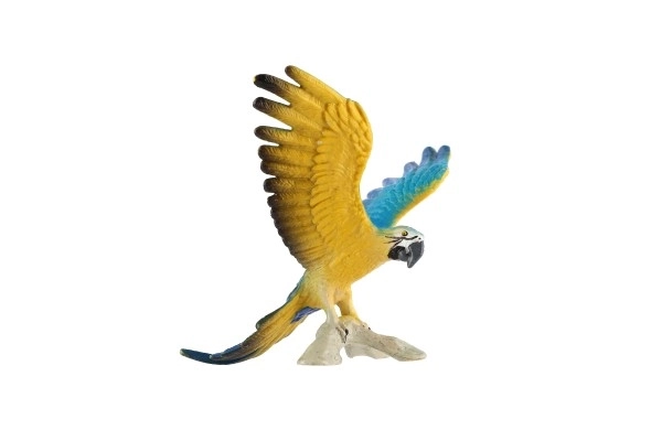 Ara ararauna plastikowy 9cm w woreczku