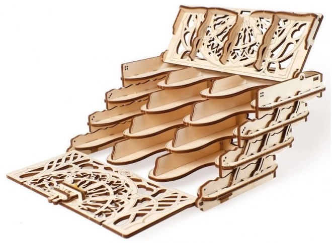 Kaseta na karty kolekcjonerskie Ugears 3D drewniane mechaniczne puzzle