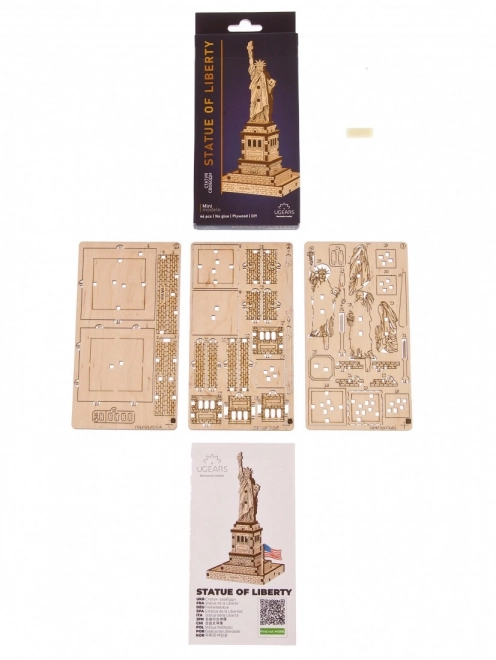 3D drewniany model Statuy Wolności