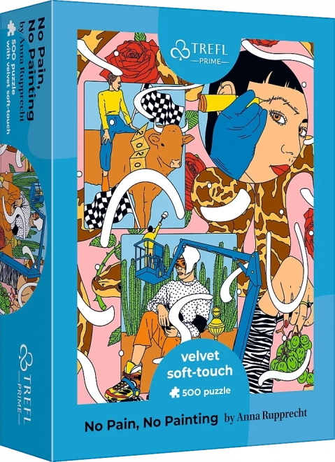 Trefl puzzle Velvet Soft Touch UFT 500 elementów – żadnego bólu, żadnego malowania