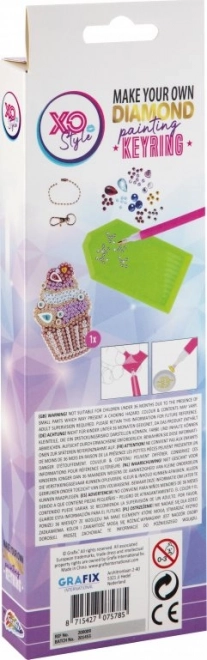 brylowe malowanie breloczka cupcake