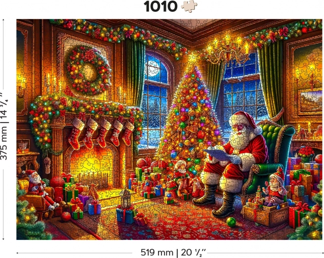 Drewniane puzzle Magia Wigilii 1010 elementów