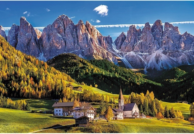 Zachwycający motyw Val di Funes w Dolomitach