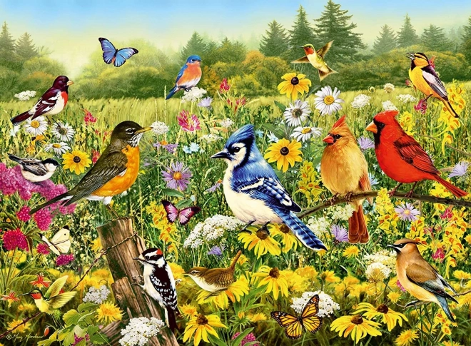 Ravensburger puzzle Ptasia łąka 500 elementów