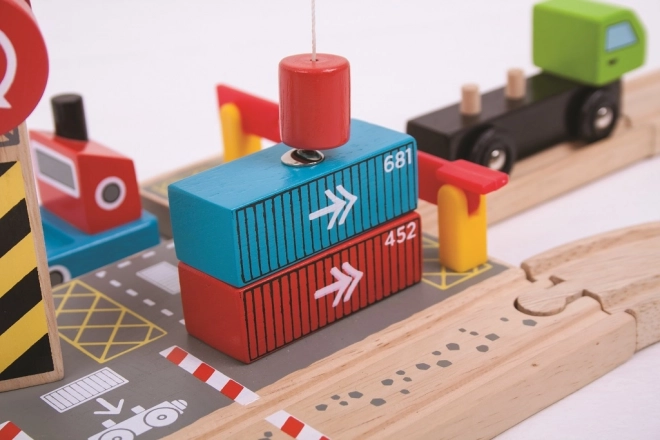 Bigjigs Rail Terminal Kontenerowy
