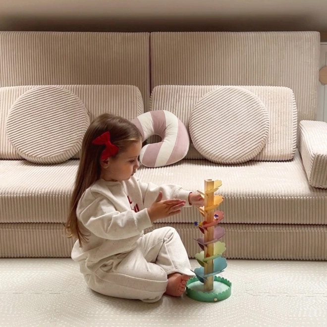 Drewniana kulodrom Duha Montessori WOOPIE GREEN